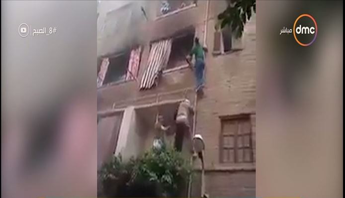 جهاد منقذ الأطفال من الحريق شقة بالزاوية الحمراء  جهاد منقذ الأطفال من الحريق شقة بالزاوية الحمراء