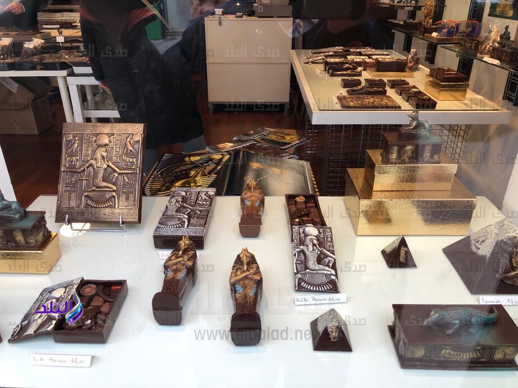 شيكولاتة علي شكل توت عنخ أمون