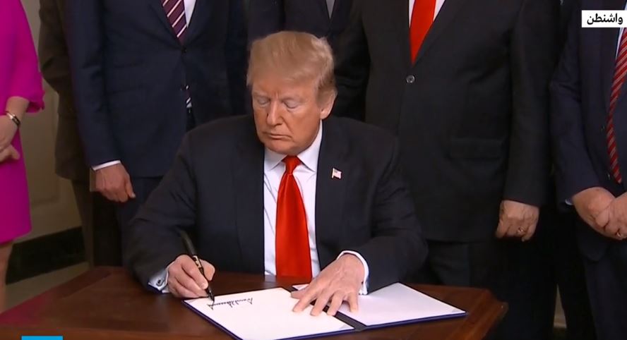 الرئيس الأمريكي دونالد ترامب 