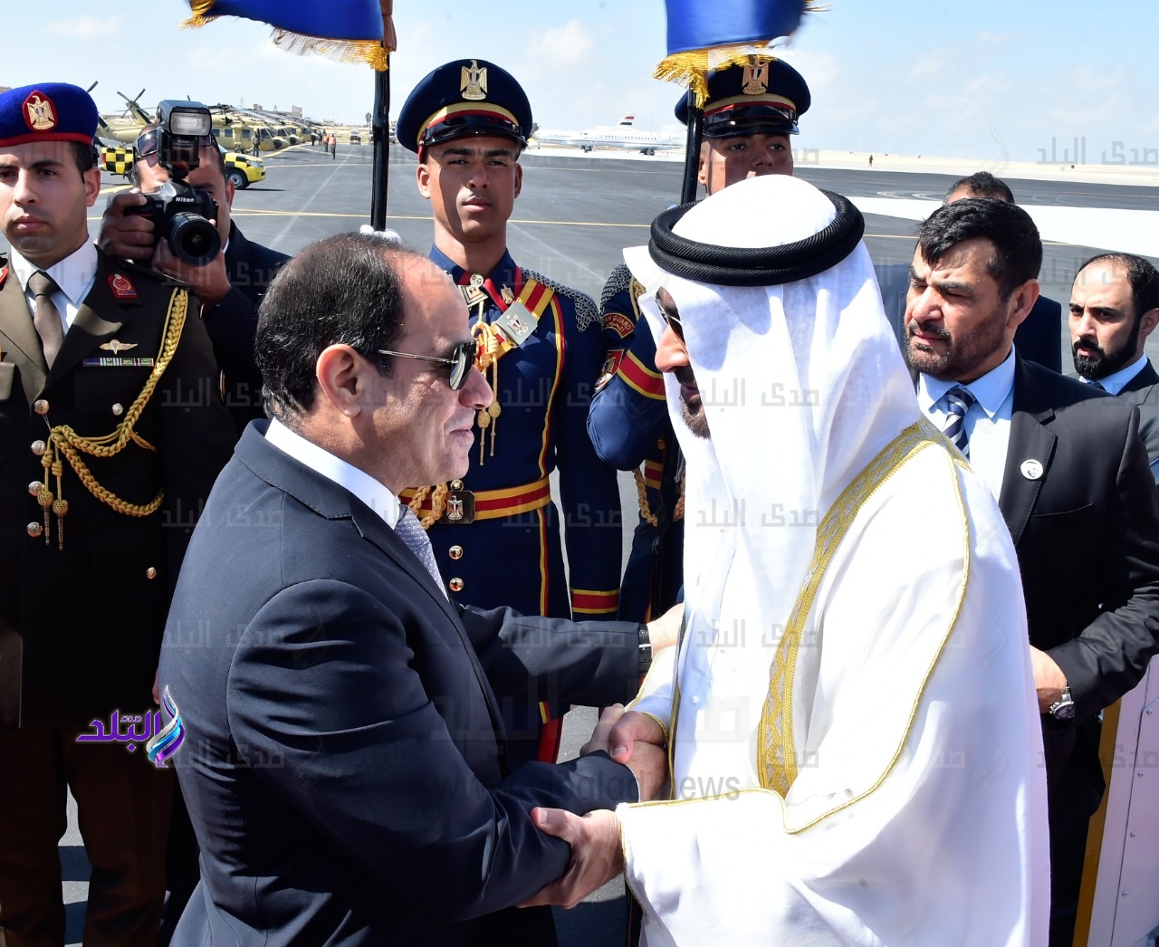 السيسي وبن زايد السيسي وبن زايد