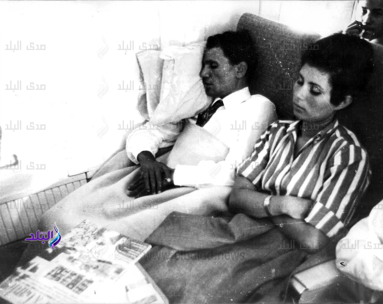 عبد الحليم حافظ مع الفنانة والإعلامية نجوى إبراهيم 