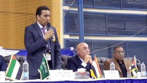 الدكتور إبراهيم القناص رئيس الإتحاد العربى للكاراتية 