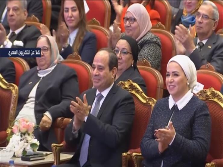 الرئيس السيسي وقرينته السيدة انتصار الرئيس السيسي وقرينته السيدة انتصار