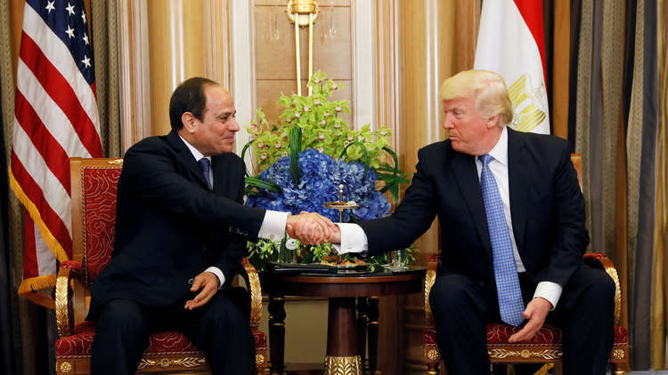 الرئيسان السيسي وترامب الرئيسان السيسي وترامب