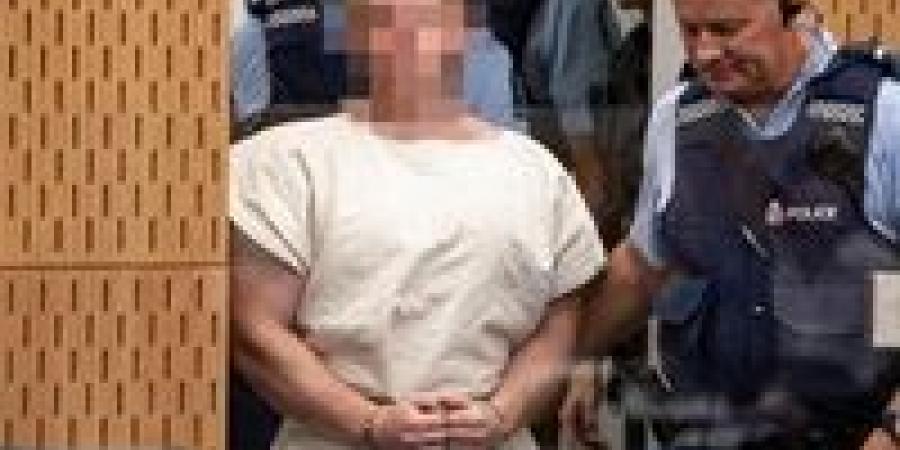 سفاح نيوزيلندا أثناء محاكمته 