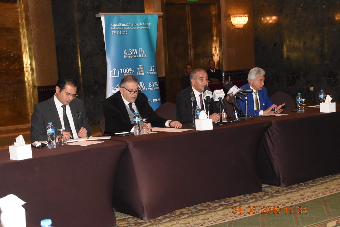 وزير التموين خلال اللقاء وزير التموين خلال اللقاء