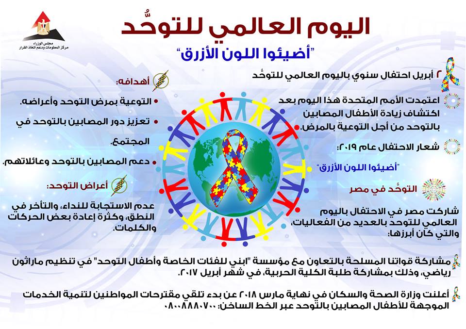 انفوجراف عن اليوم العالمي للتوحد انفوجراف عن اليوم العالمي للتوحد