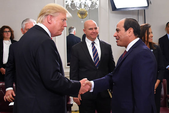 الرئيس السيسي والرئيس ترامب الرئيس السيسي والرئيس ترامب