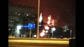 اندلاع حريق في مصنع الكيروسين بمصفاة ميناء عبدالله