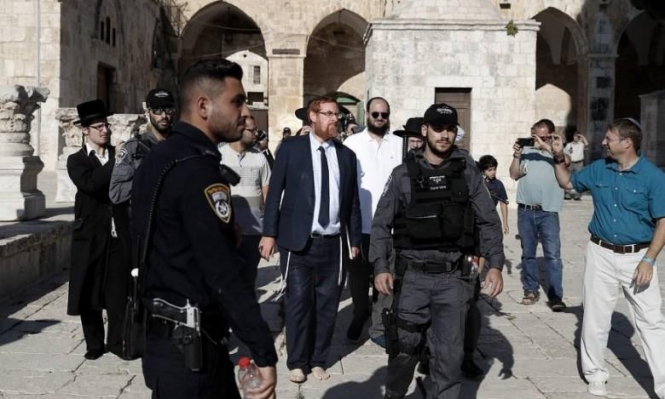 يهودا غليك  يقود 179 إسرائيلي وشرطي لإقتحام الأقصي
