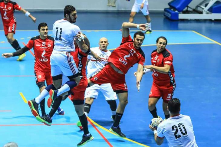 جانب من مباراة الاهلي والزمالك لكر اليد 