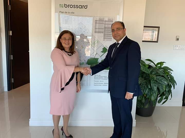 جانب من لقاء أبوزيد وعمدة بروسارد