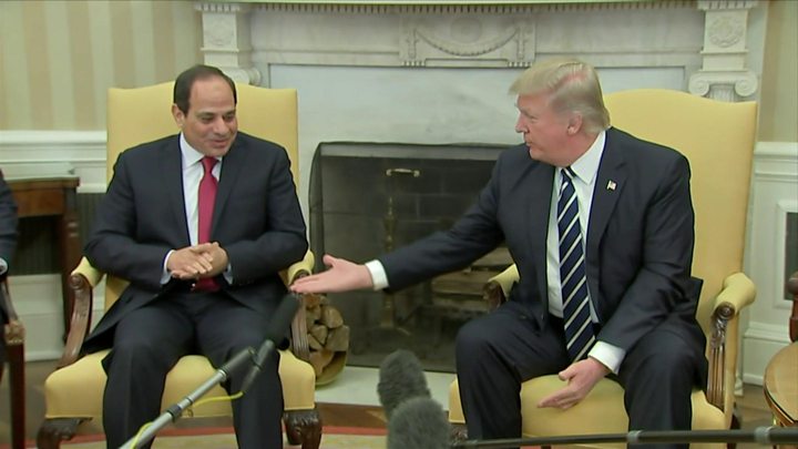الرئيس السيسى والأمريكى ترامب