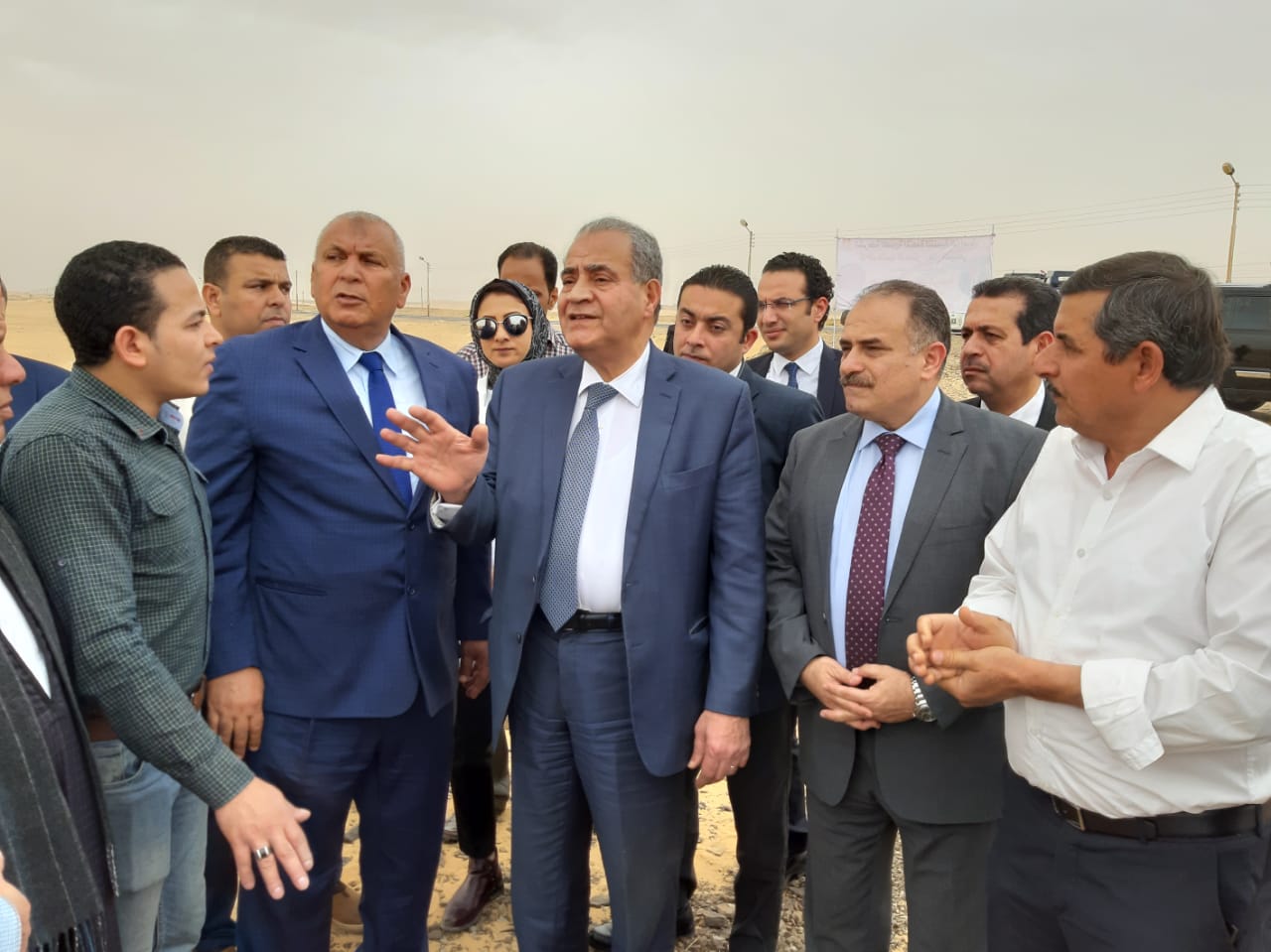 جانب من زيارة مصيلحى للوادى الجديد اليوم