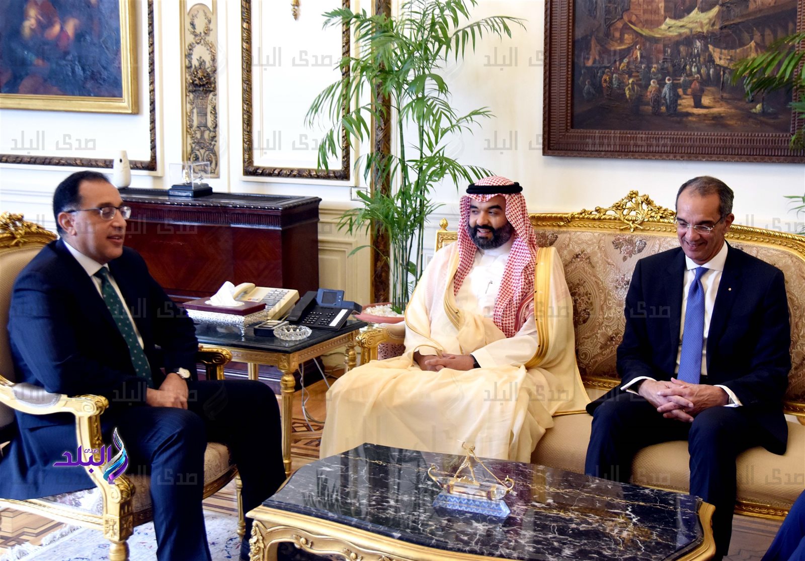 الدكتور مصطفى مدبولي مع الوزير السعودي الدكتور مصطفى مدبولي مع الوزير السعودي
