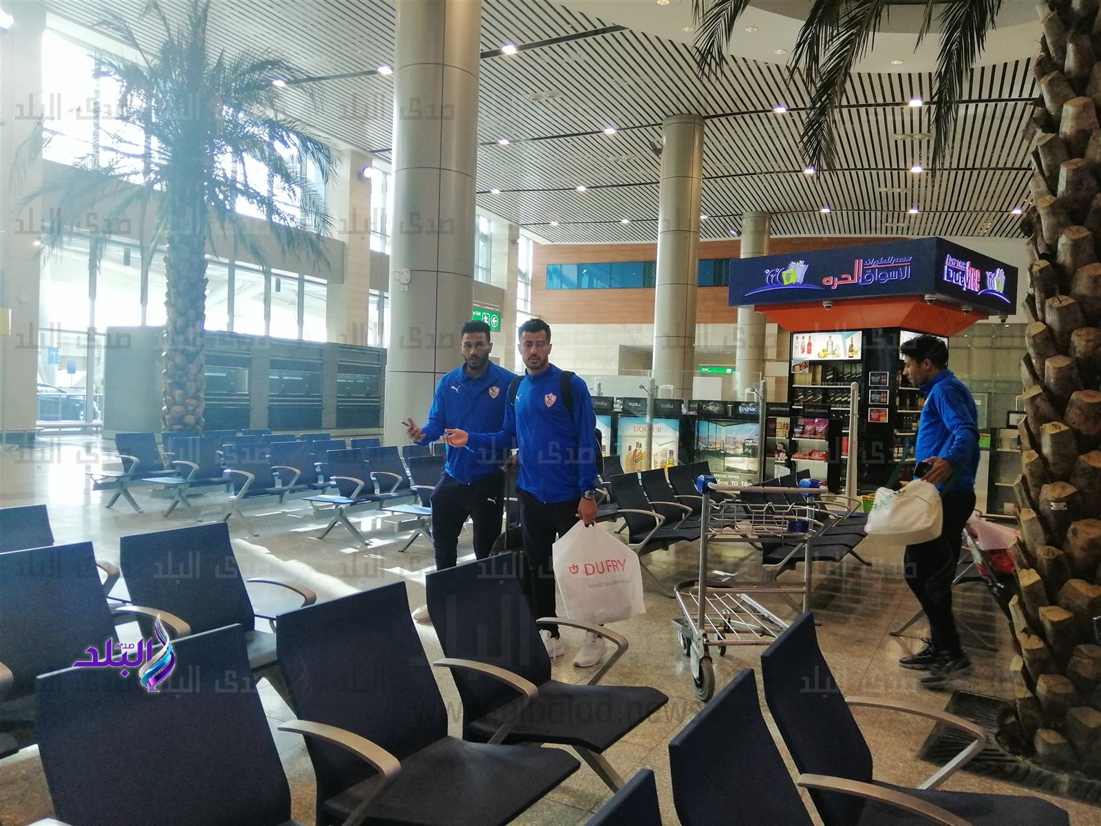 الزمالك في مطار القاهرة 