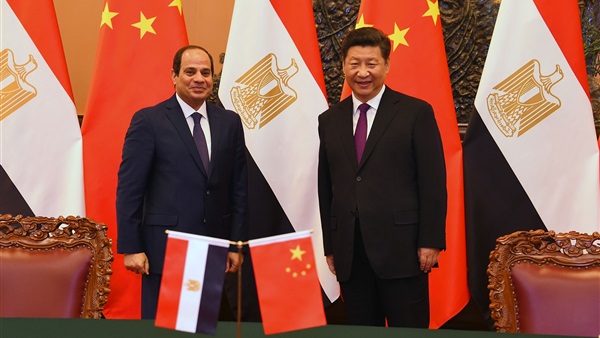 الرئيس السيسي ونظيره الصيني الرئيس السيسي ونظيره الصيني
