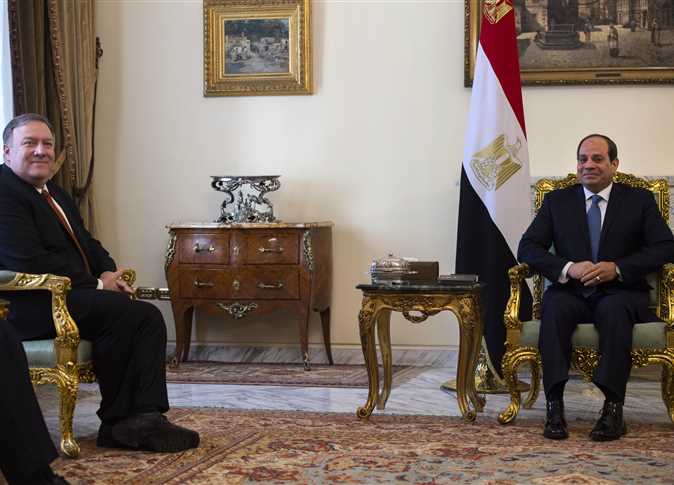 الرئيس السيسي ووزير الخارجية الأمريكى