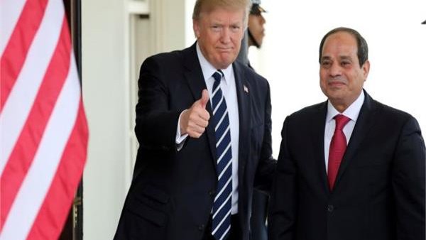 الرئيس السيسي ونظيره دونالد ترامب 