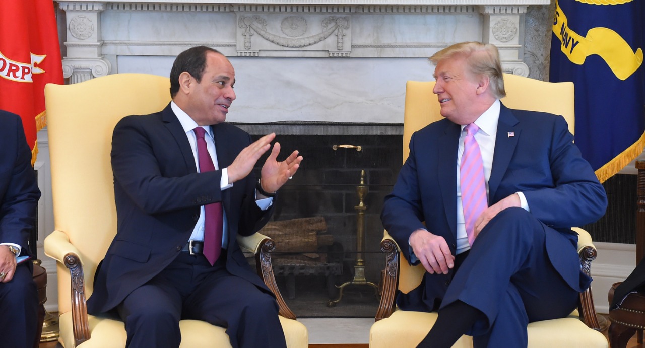 الرئيس السيسي والرئيس الأمريكي