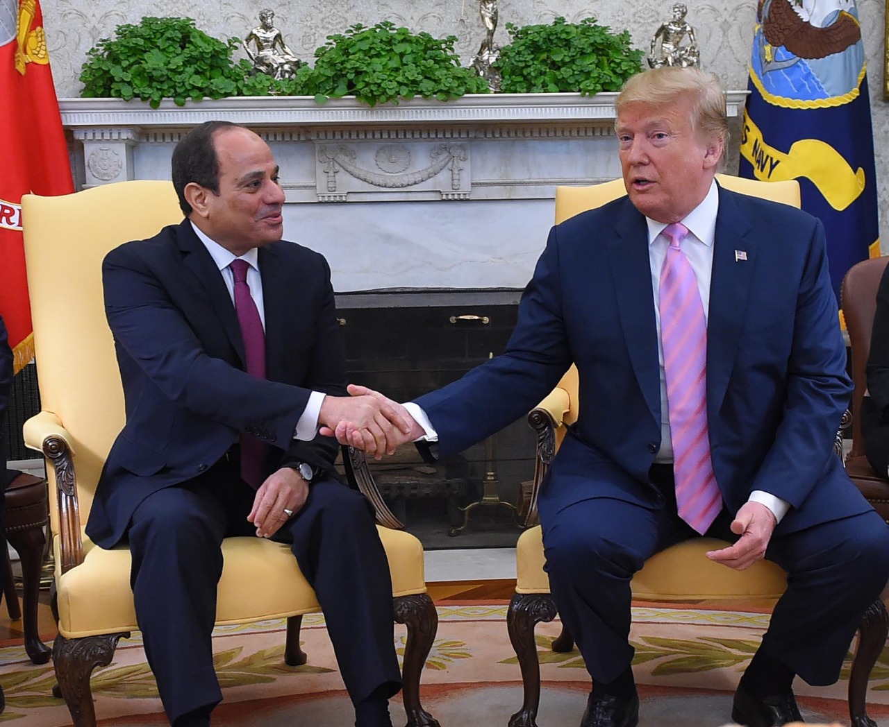الرئيس السيسي والرئيس الأمريكي الرئيس السيسي والرئيس الأمريكي