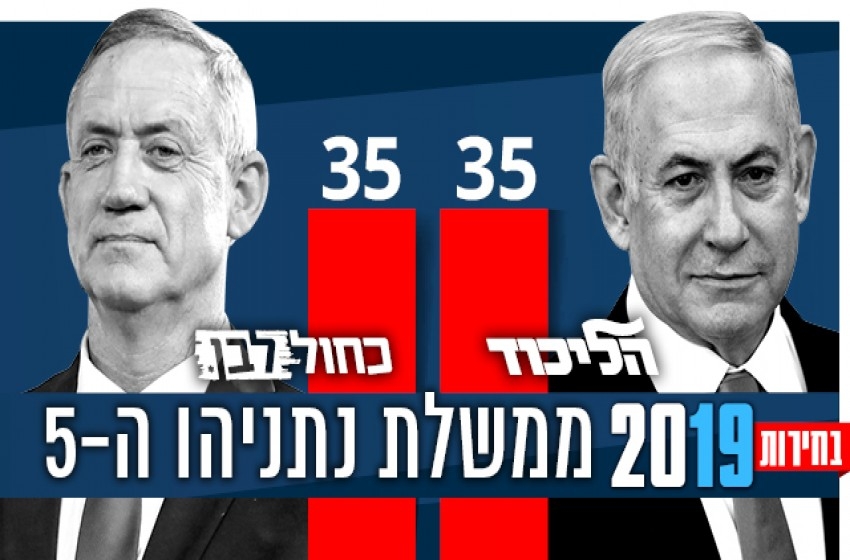 بعد فرز 97% من الأصوات.. نتنياهو يتعادل مع جانتس بعد فرز 97% من الأصوات.. نتنياهو يتعادل مع جانتس