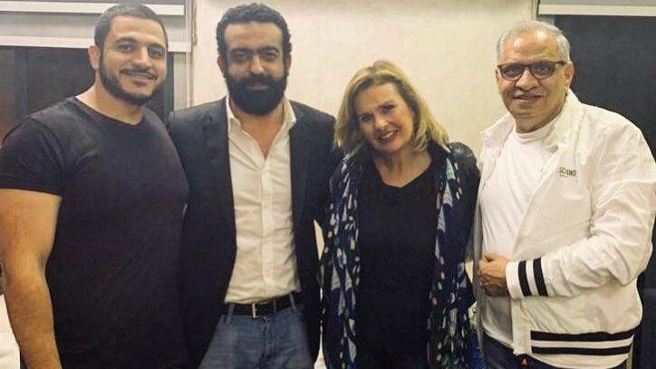 يسرا وأحمد السبكى وماندو العدل وكريم السبكى يسرا وأحمد السبكى وماندو العدل وكريم السبكى