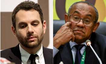 رئيس الكاف وعمرو فهمى 