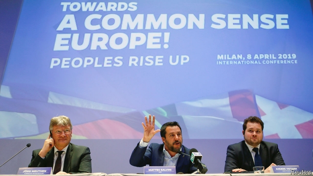 اجتماع ميلانو 8 ابريل 2019 بين القوميون في اوروبا 