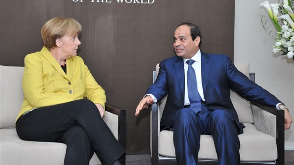 السيسي وميركل (ارشيفية) السيسي وميركل (ارشيفية)