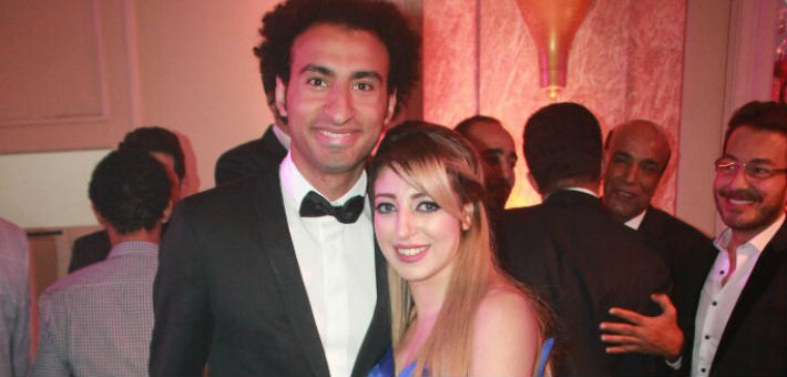 علي ربيع وزوجته ندى