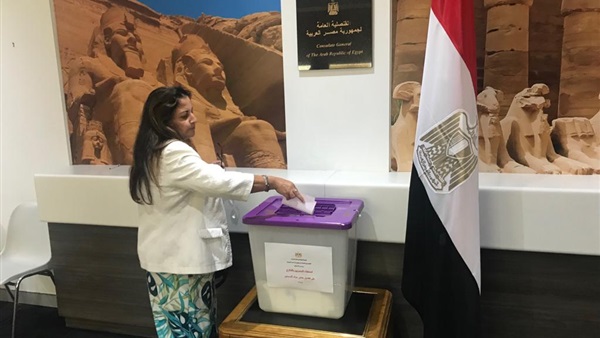 جانب من تصويت المصريين بالخارج