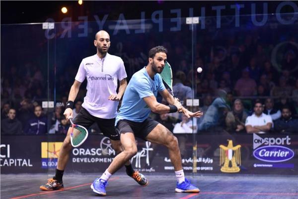 جانب من منافسات الإسكواش 