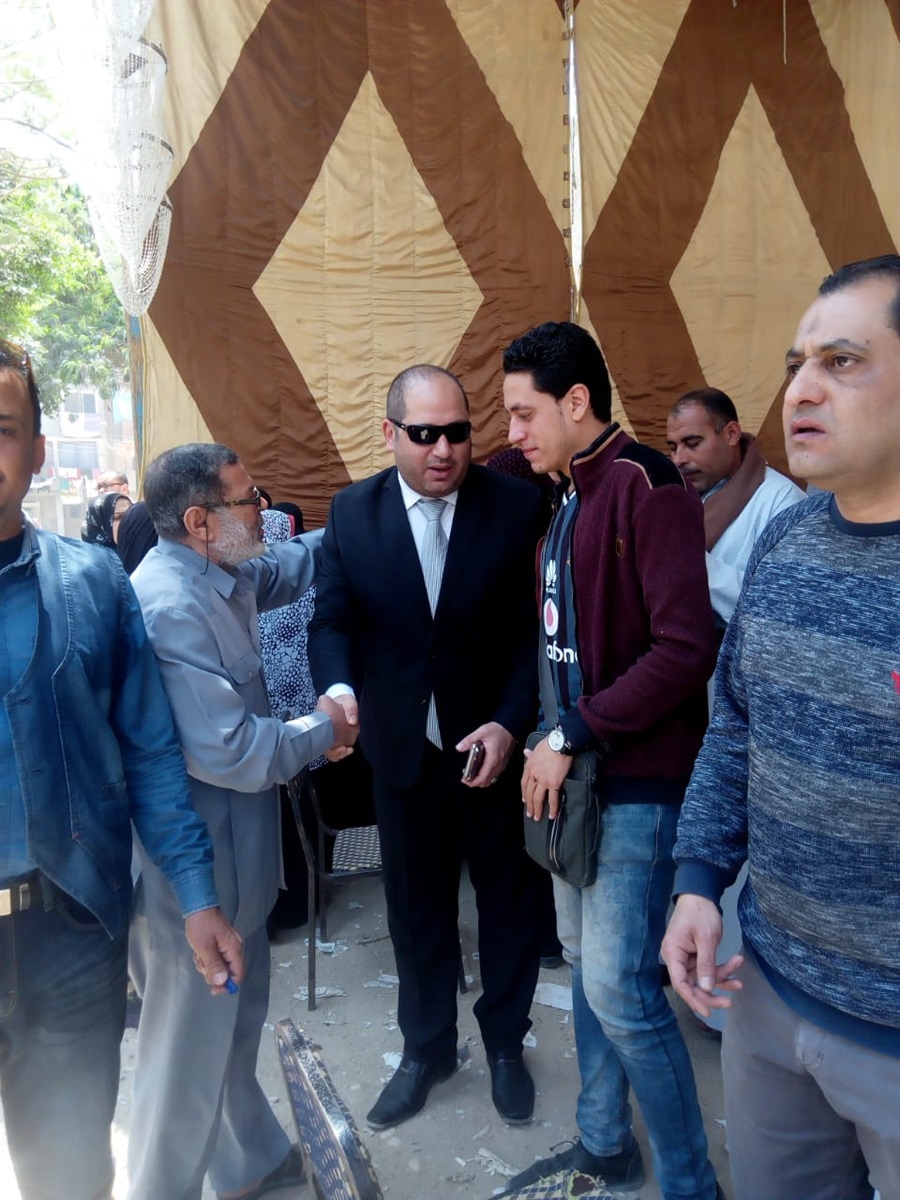 أمين حماة الوطن بالصف أمام لجان الاستفتاء