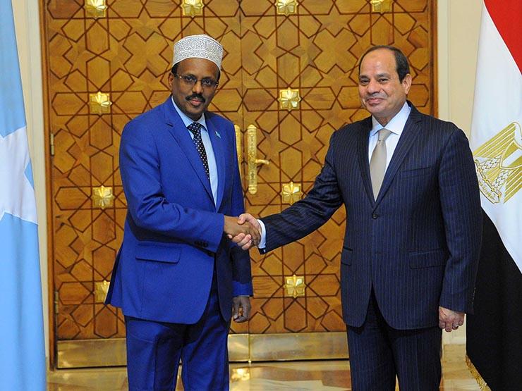 الرئيس السيسي والرئيس الصومالي