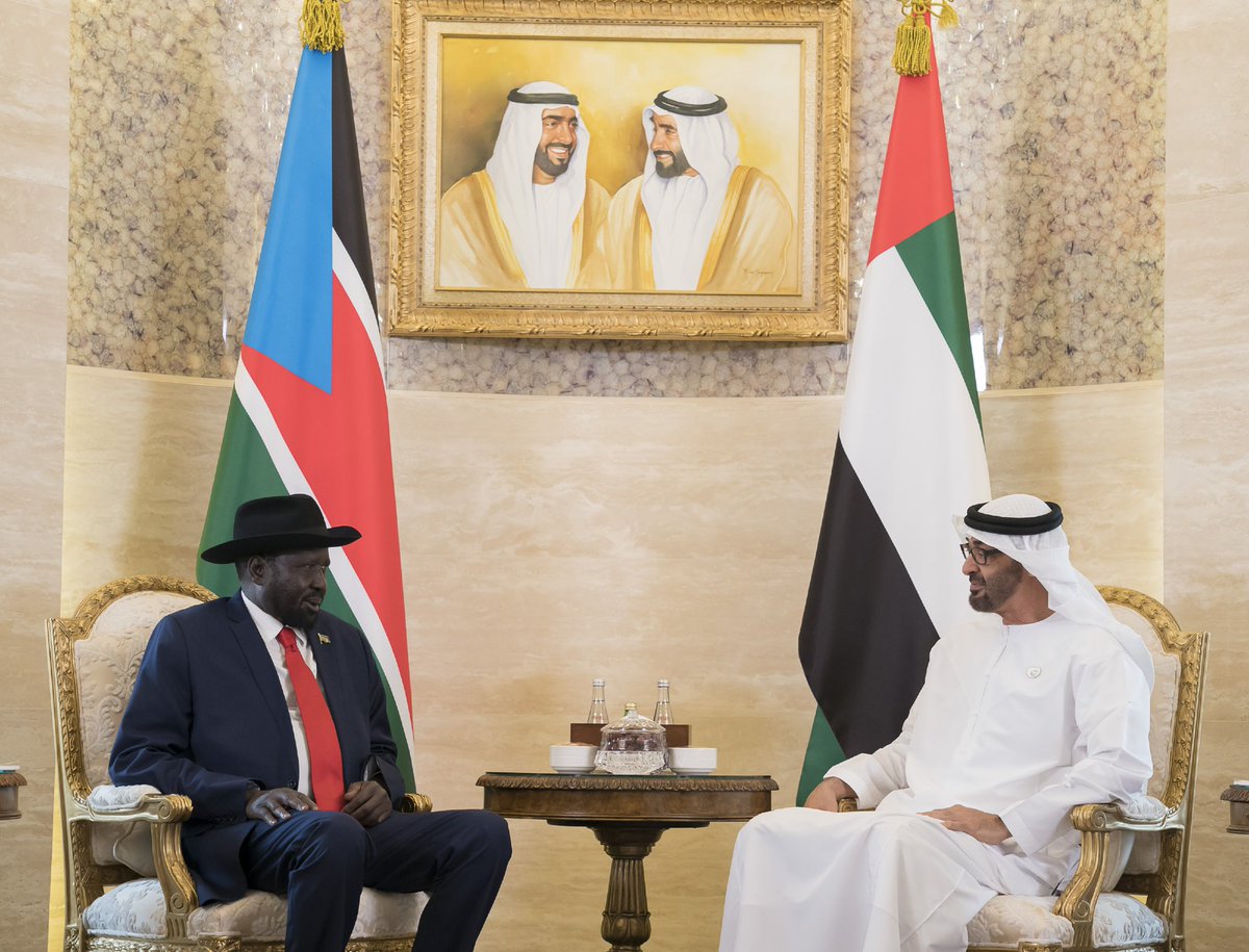 زعيما الإمارات وجنوب السودان زعيما الإمارات وجنوب السودان
