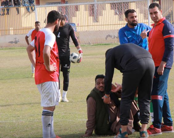 لحظة اعتراض عضو مجلس إدارة نادى الحرية