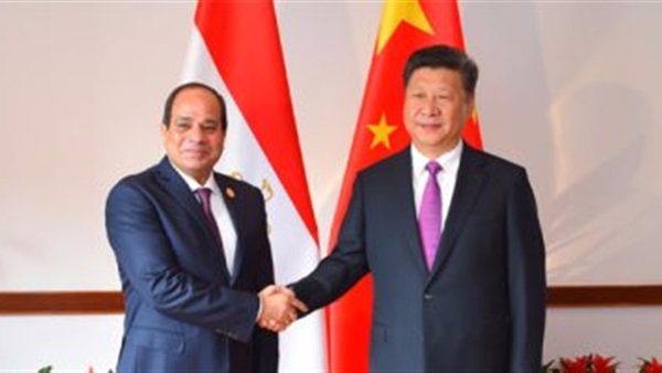 الرئيس السيسي والرئيس الصيني