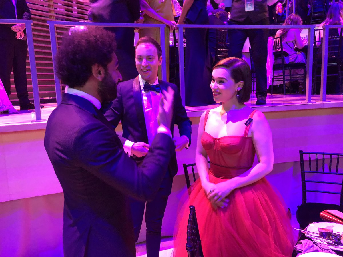 محمد صلاح مع ايميليا كلارك محمد صلاح مع ايميليا كلارك