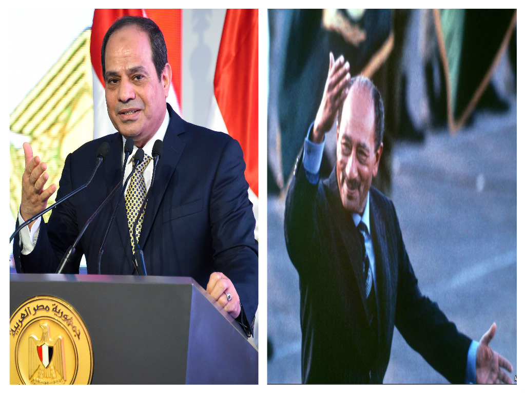 الرئيس السيسي والرئيس الراحل أنور السادات