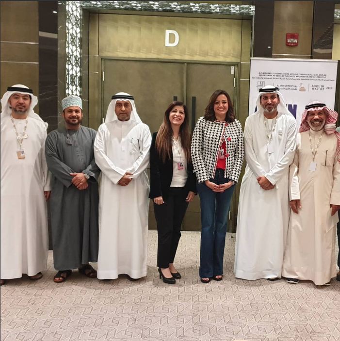 بشرى مع إدارة مهرجان العين السينمائى 