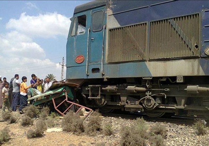 مصرع شخص صدمه قطار بمدينة فرشوط