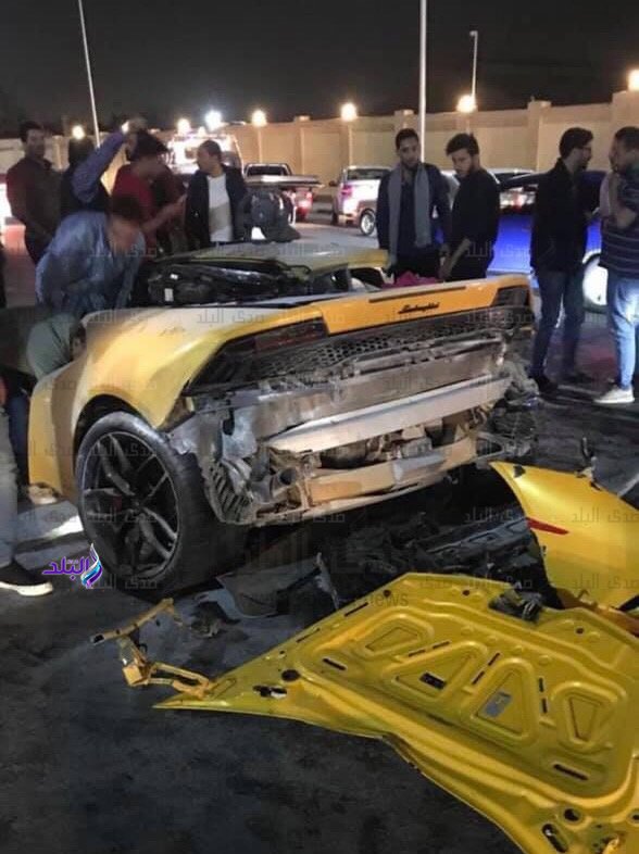 حادث سيارة لامبورچيني