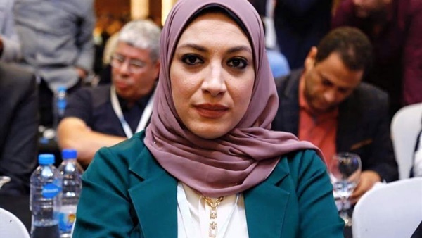 دينا الرفاعى عضو الاتحاد المصرى لكرة القدم 