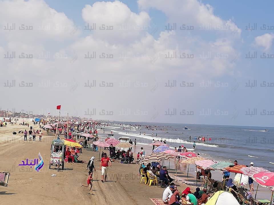 إقبال كبير على "مصيف جمصة" وحدائق ومتنزهات الدقهلية 