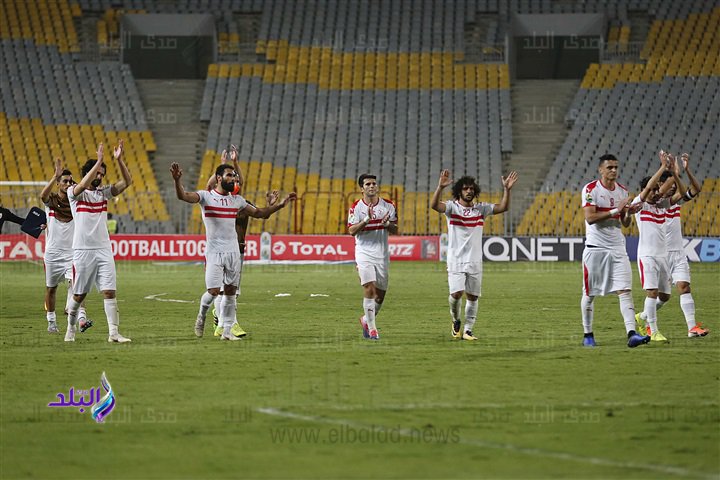 لاعبوا الفريق الأول لكرة القدم بالزمالك 