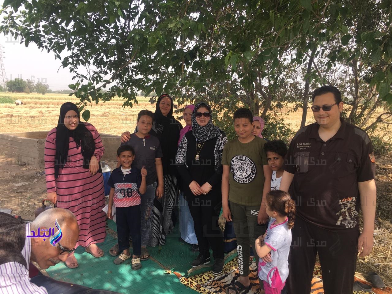 رئيس مدينة قها تحتفل مع الأهالي بشم النسيم