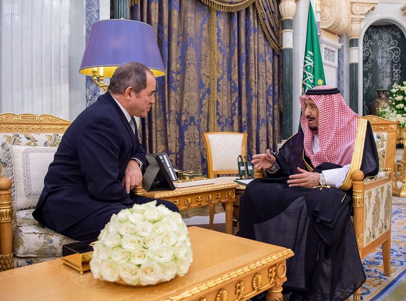 الملك سلمان و صبري بوقادوم 