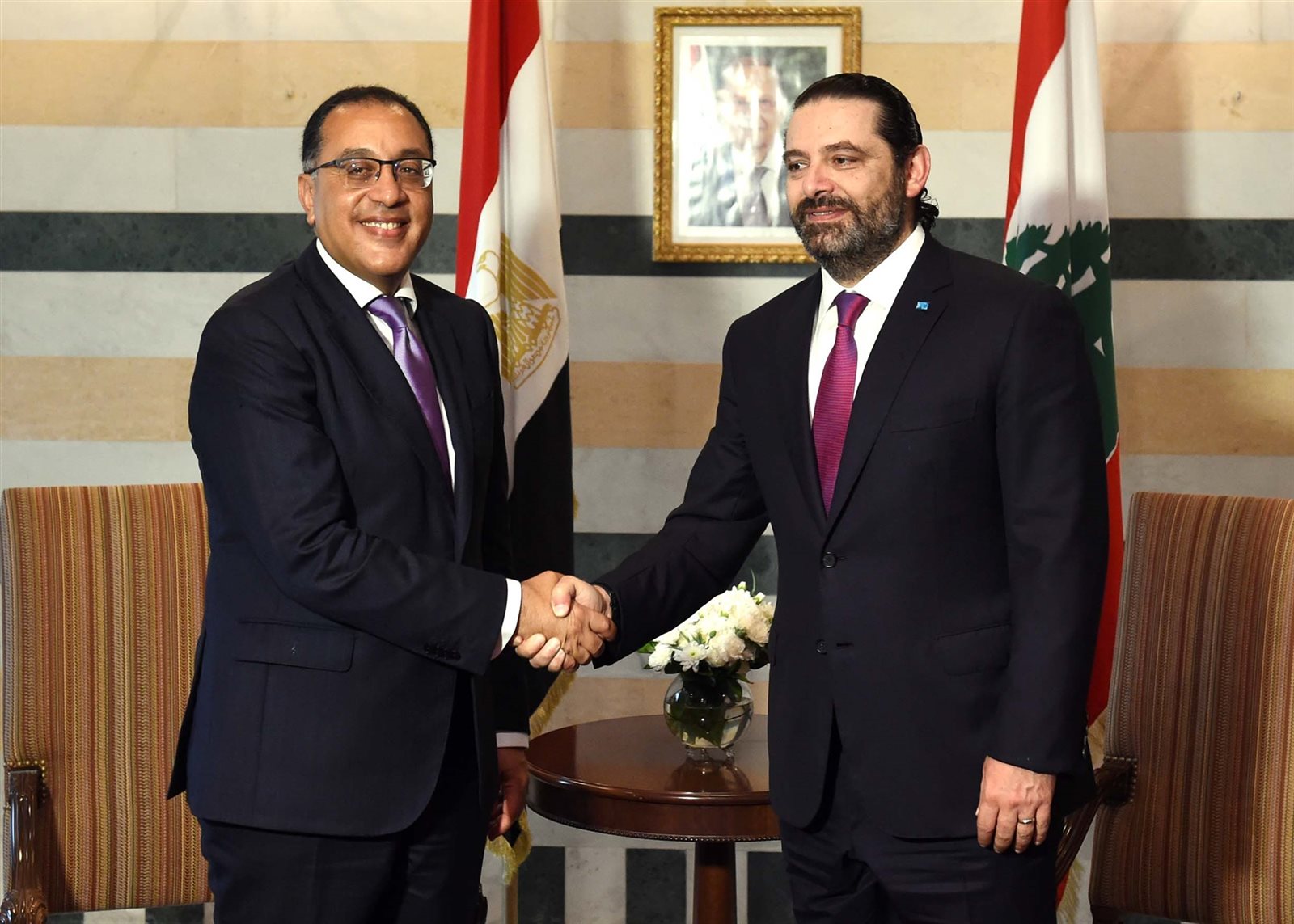 الدكتور مصطفى مدبولي رئيس الوزراء وسعد الحريري الدكتور مصطفى مدبولي رئيس الوزراء وسعد الحريري