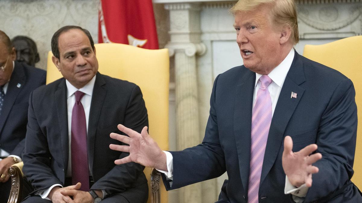 الرئيس عبد الفتاح السيسي ودونالد ترامب